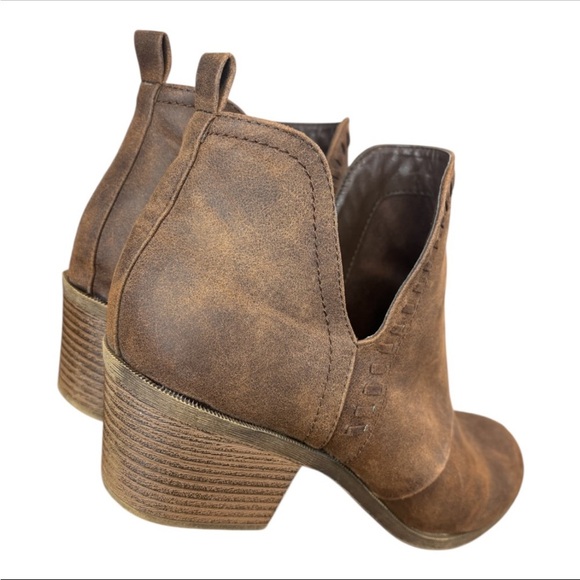 Rock & Candy Lipton Brown Microsuede Chelsea Ankle Boot with a Bloch Heel - Picture 8 of 12